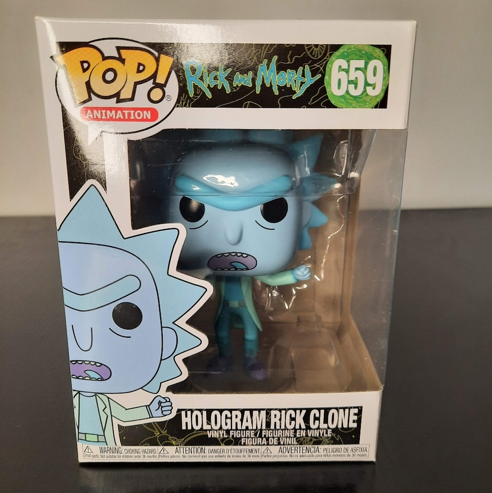 Funko Pop! Animation: Rick & Morty - Hologram Rick Clone #659 Vinyl Figure